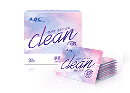 ABC进口氨基酸温和无刺激卸妆湿巾便携式32片