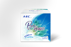 ABC Bio呼吸巾日用极薄棉柔表层卫生巾8片 