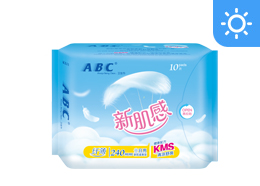 ABC新肌感日用纤薄卫生巾10片(含KMS健康配方)-KX11