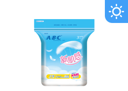 ABC新肌感日用纤薄卫生巾3片(含KMS健康配方)-KX15